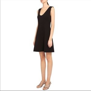 NWT THEORY SCOOP NECK FLOUNCE DRESS SIZE 12,$455 never worn (with detached tags)